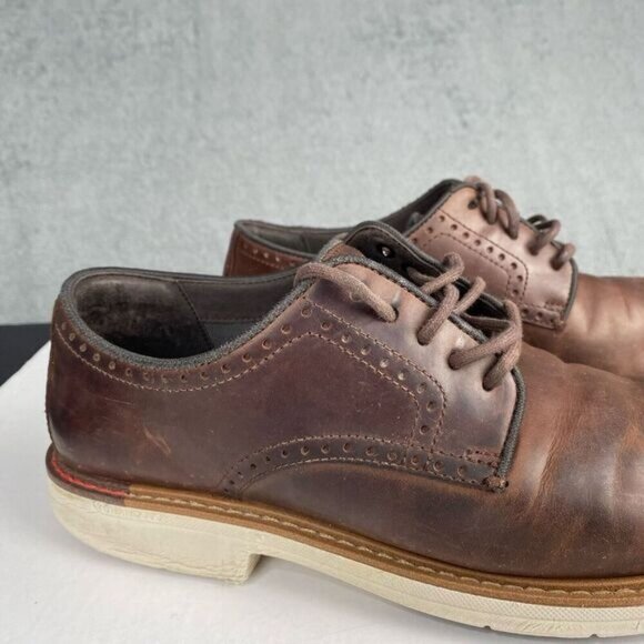 Cole Haan Go-To Plain Men's  10.5 M Toe Oxford Shoes Dark Coffee Brown GRAND 360 - Picture 14 of 16